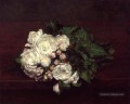 Fleurs blanches Roses peintre de fleurs Henri Fantin Latour